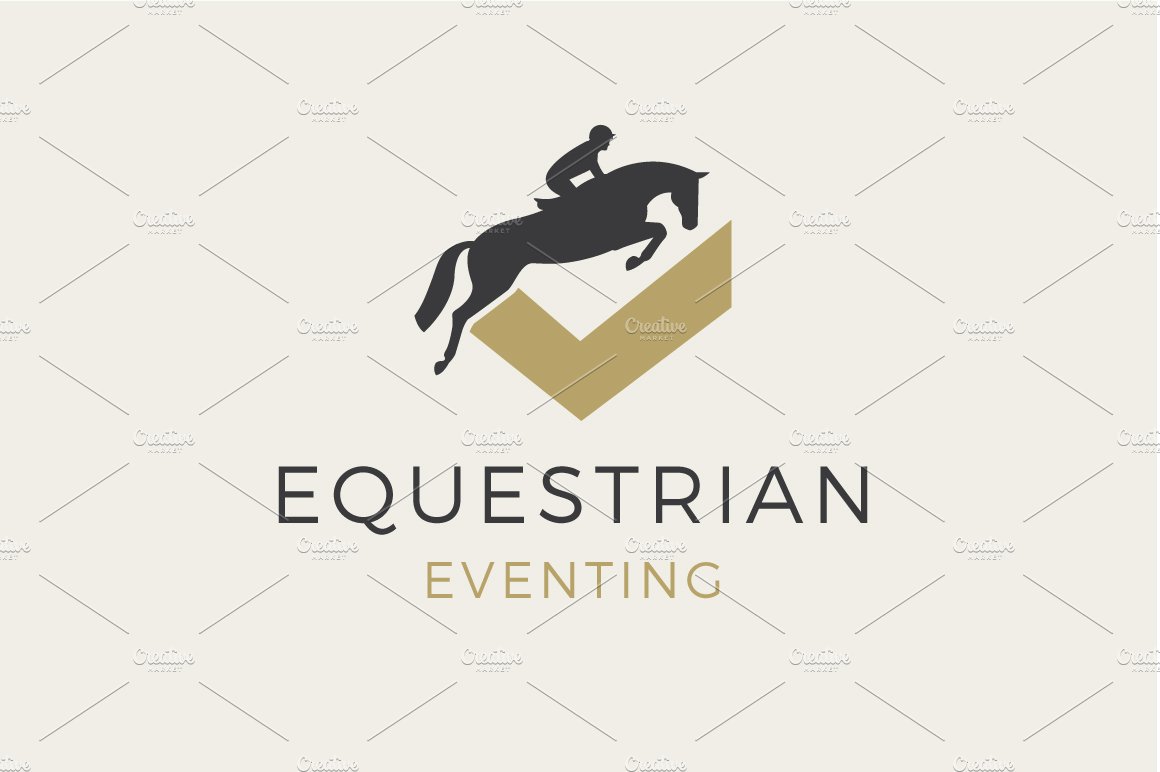 Equestrian Eventing Horse Logo cover image.