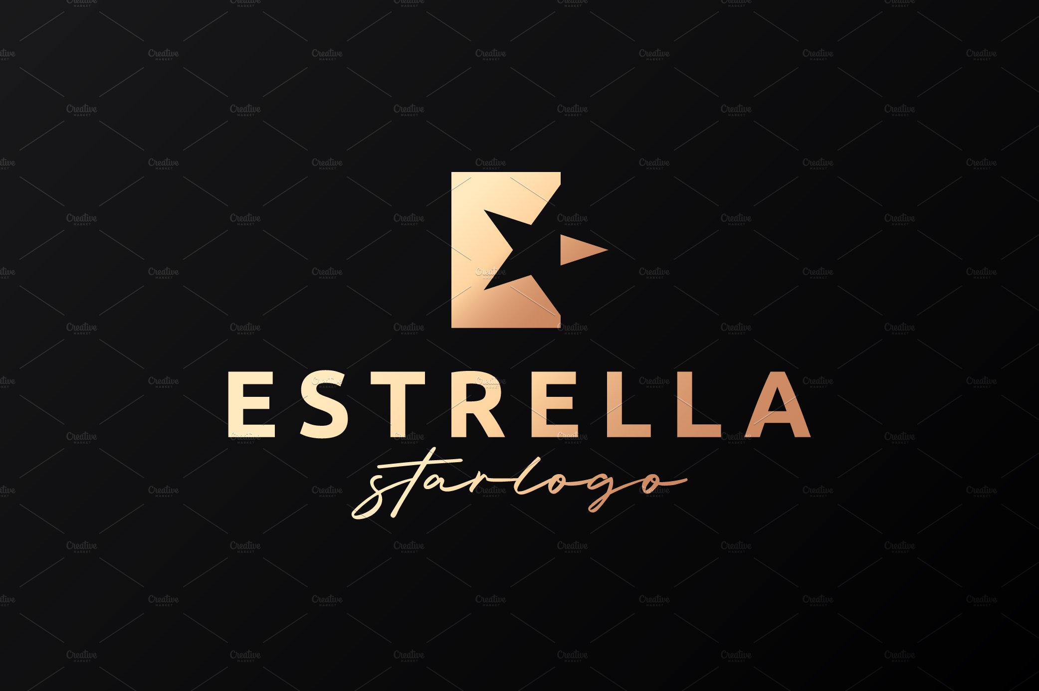 Estrella star logo. Letter E. cover image.