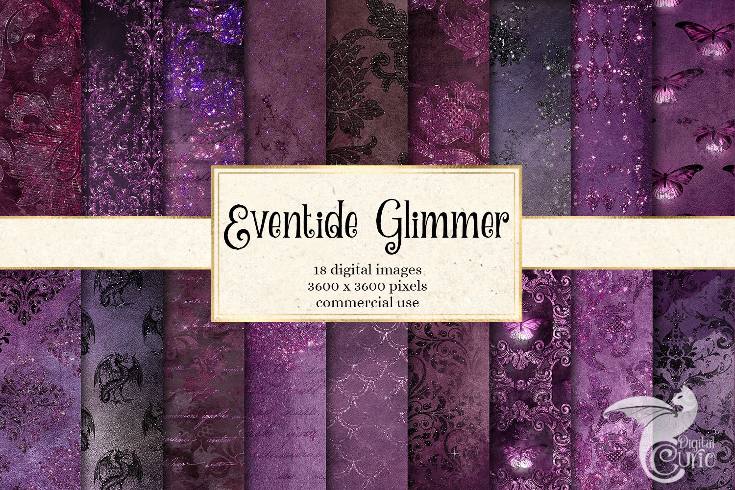 Eventide Glimmer Digital Paper cover image.