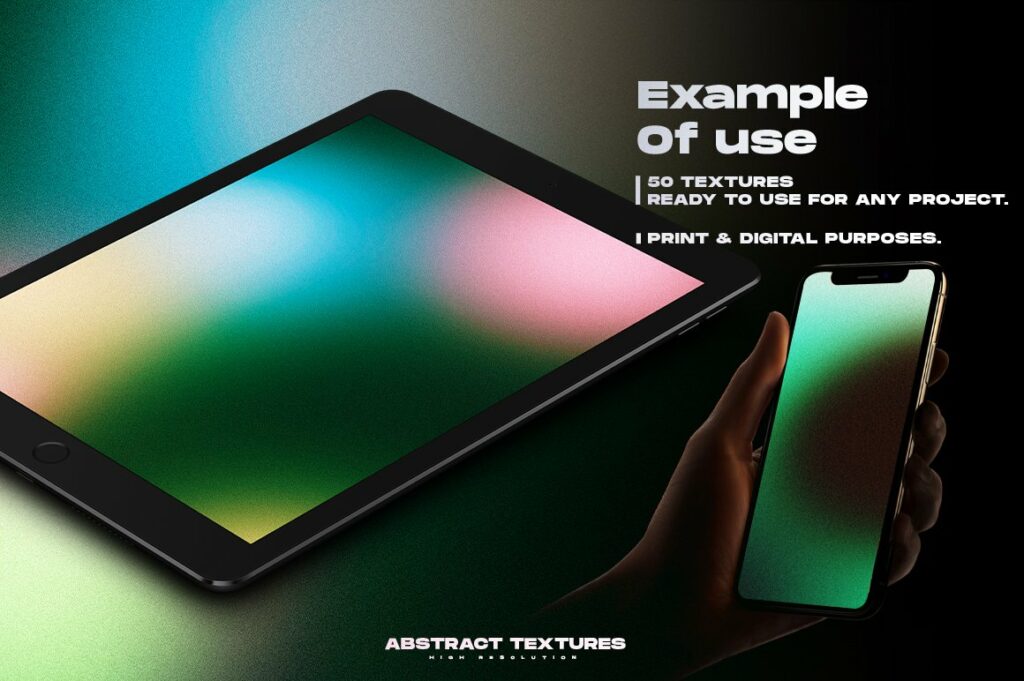50 Grainy gradients Textures Vol.1 – MasterBundles