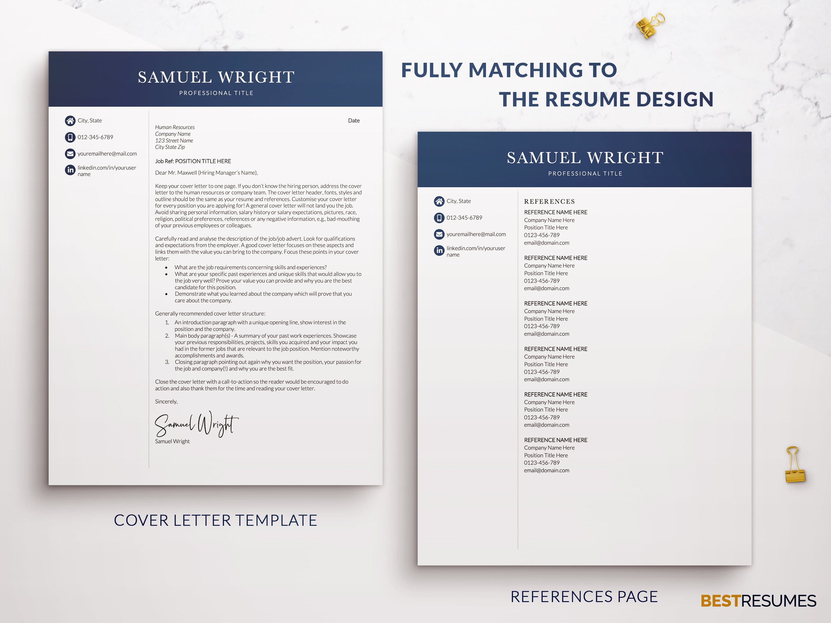 executive resume template cover letter references samuel wright 383