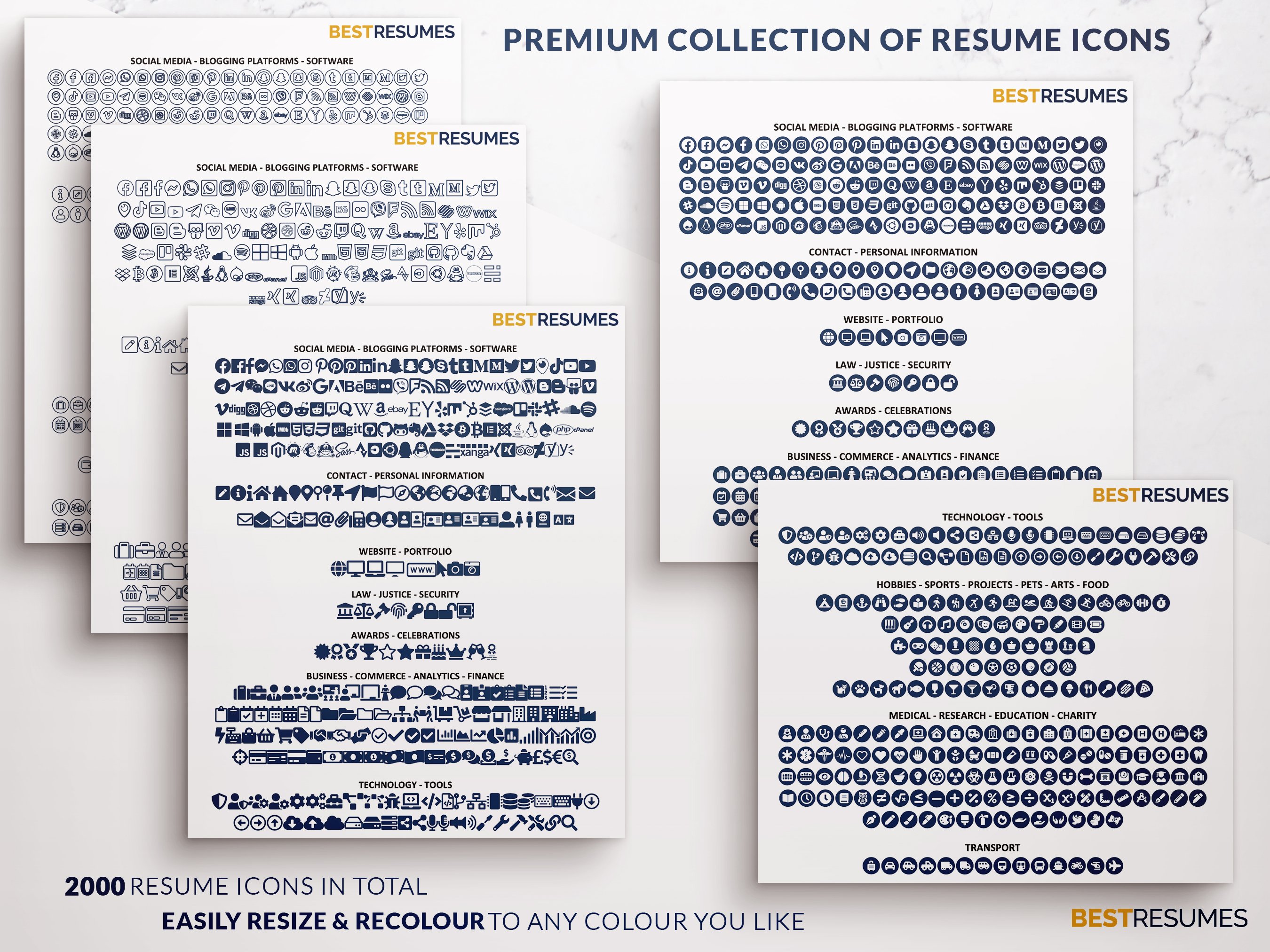 executive resume template resume icons samuel wright 977