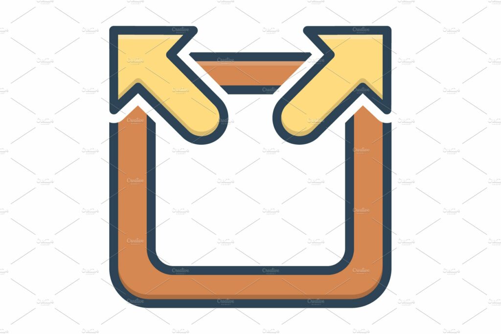 External arrow color icon – MasterBundles