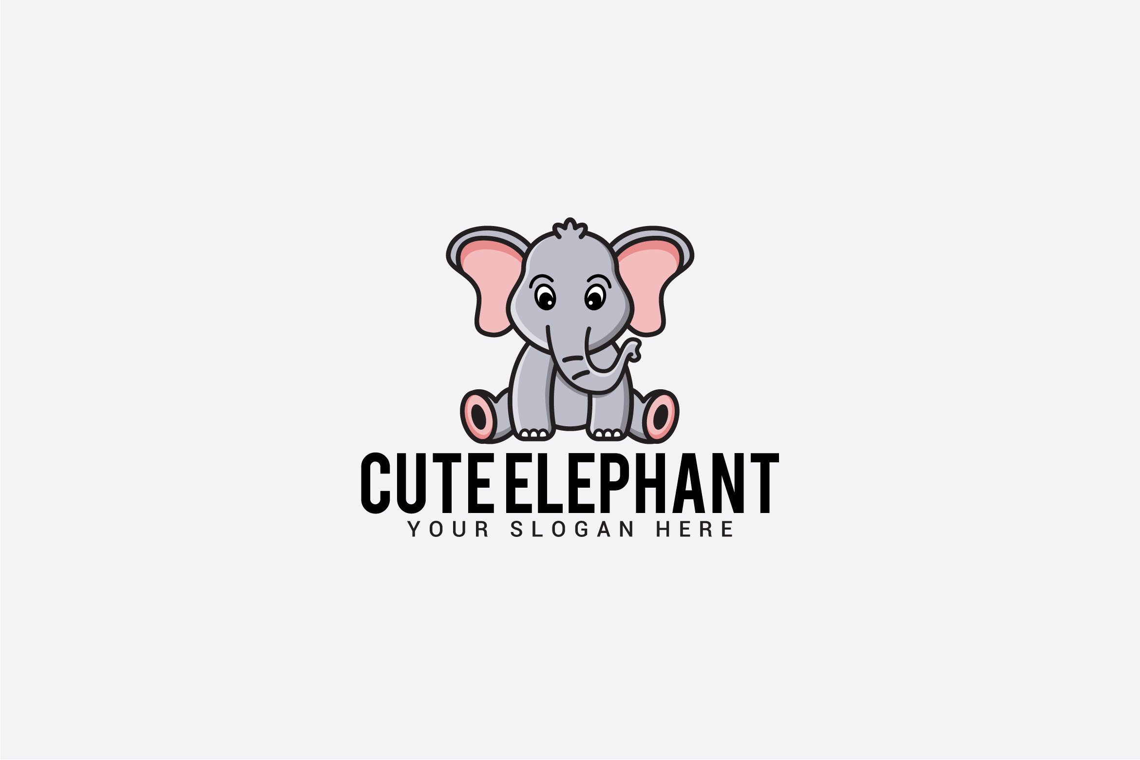 cute elephant logo cover image.