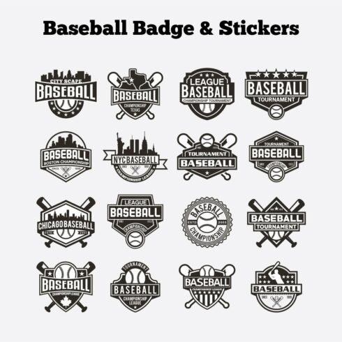 Baseball Badge & Stickers Vol3 cover image.