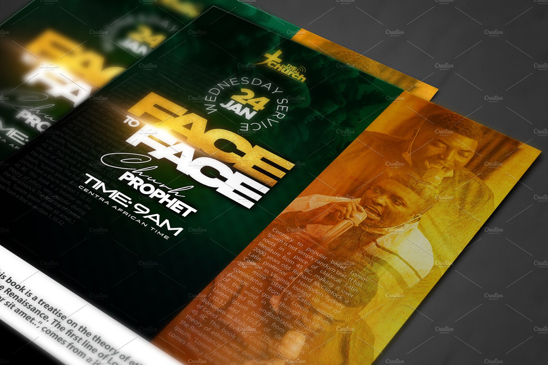 Church Flyer Bundle templates preview image.