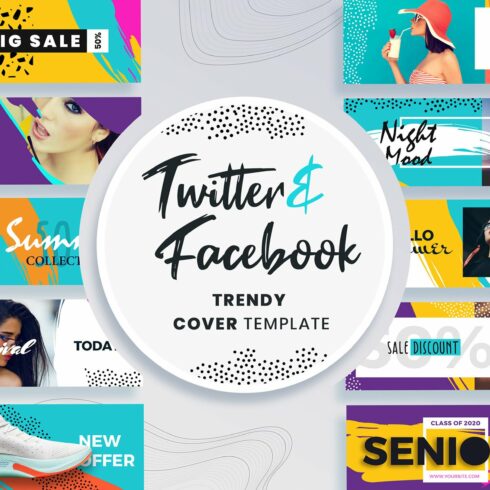 Facebook & Twitter Cover Templates cover image.