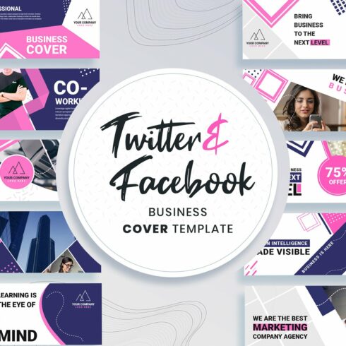 Facebook & Twitter Cover Templates cover image.