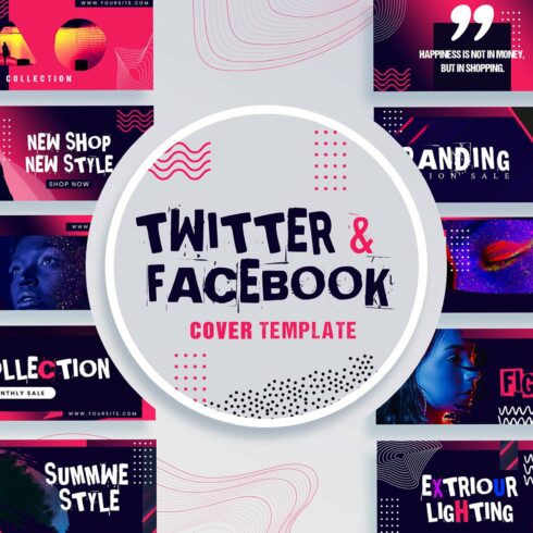 Facebook & Twitter Cover Templates cover image.