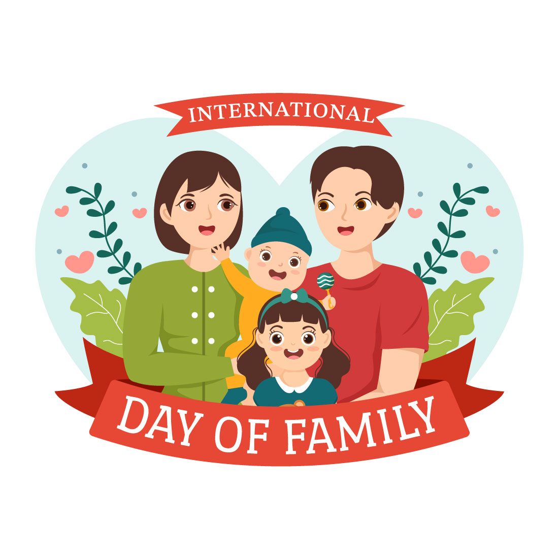 14 International Day of Family Illustration preview image.