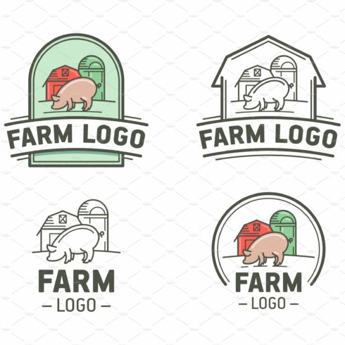 Farm logo set cover image.