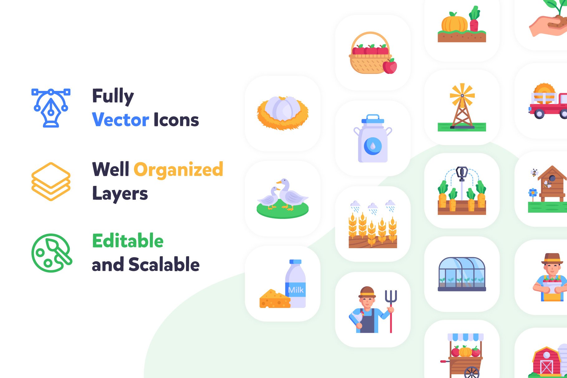 farming flat icons preview 2 805