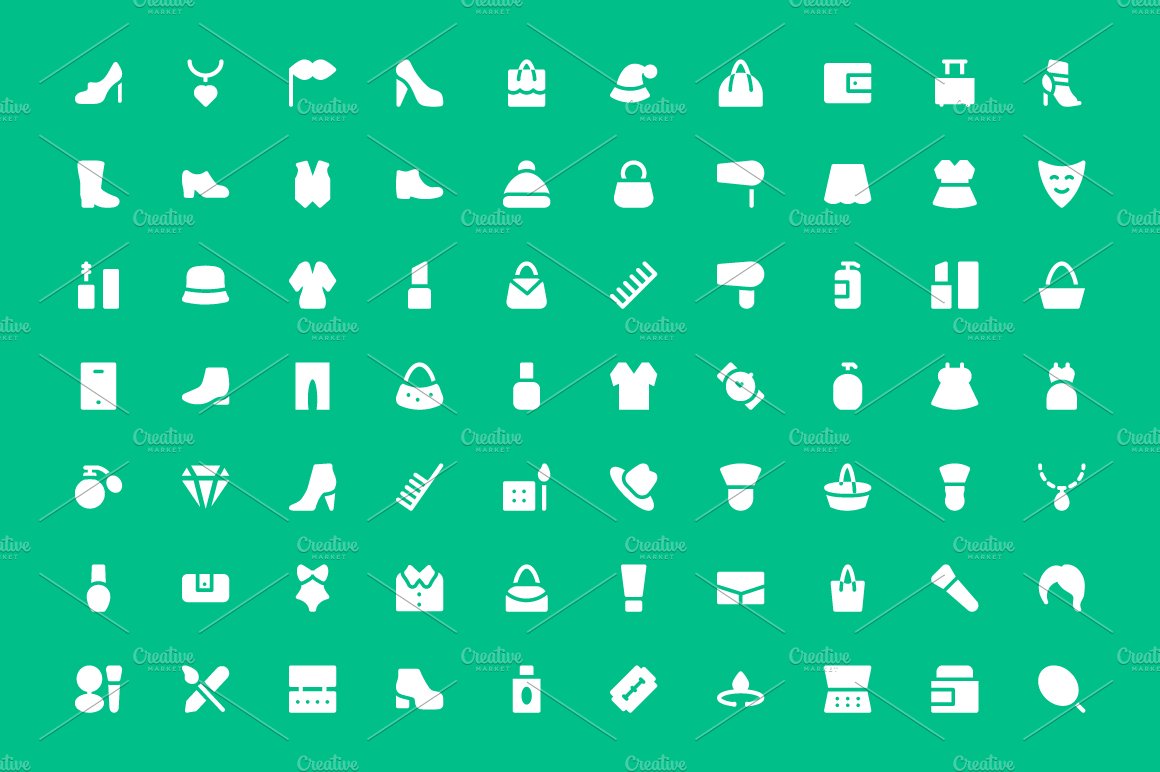 275+ Fashion Vector Icons preview image.