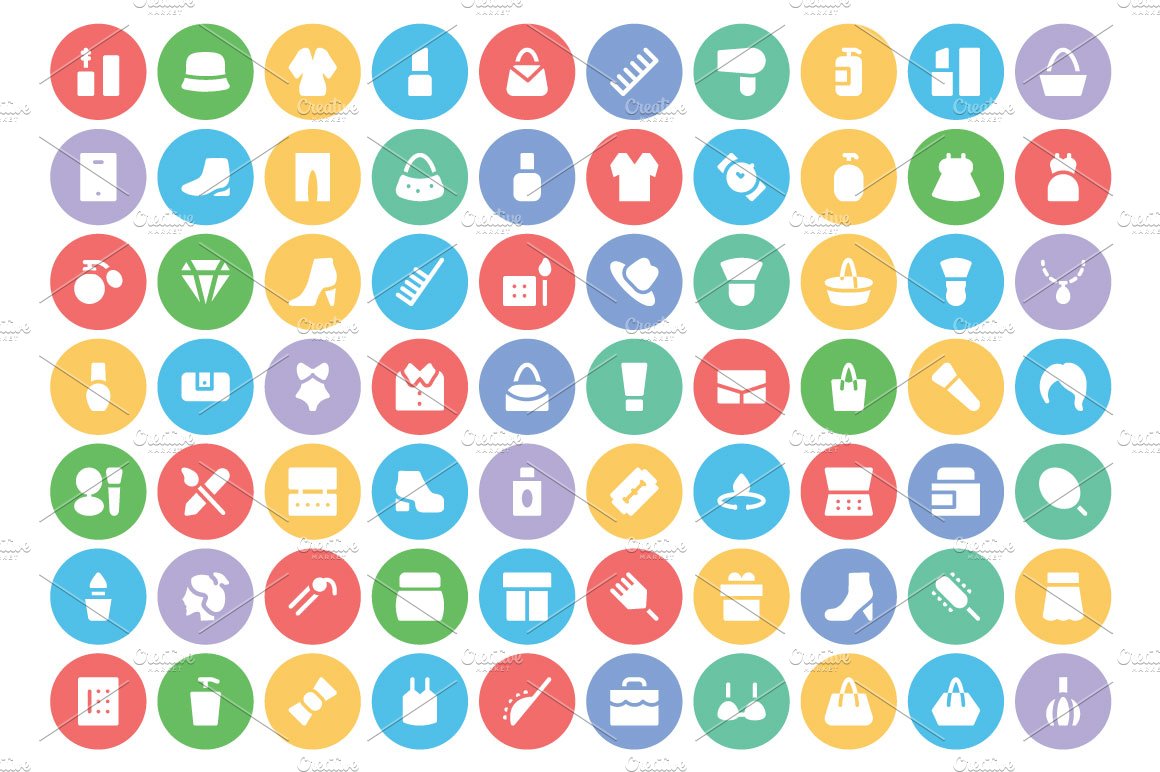 275+ Fashion Vector Icons preview image.