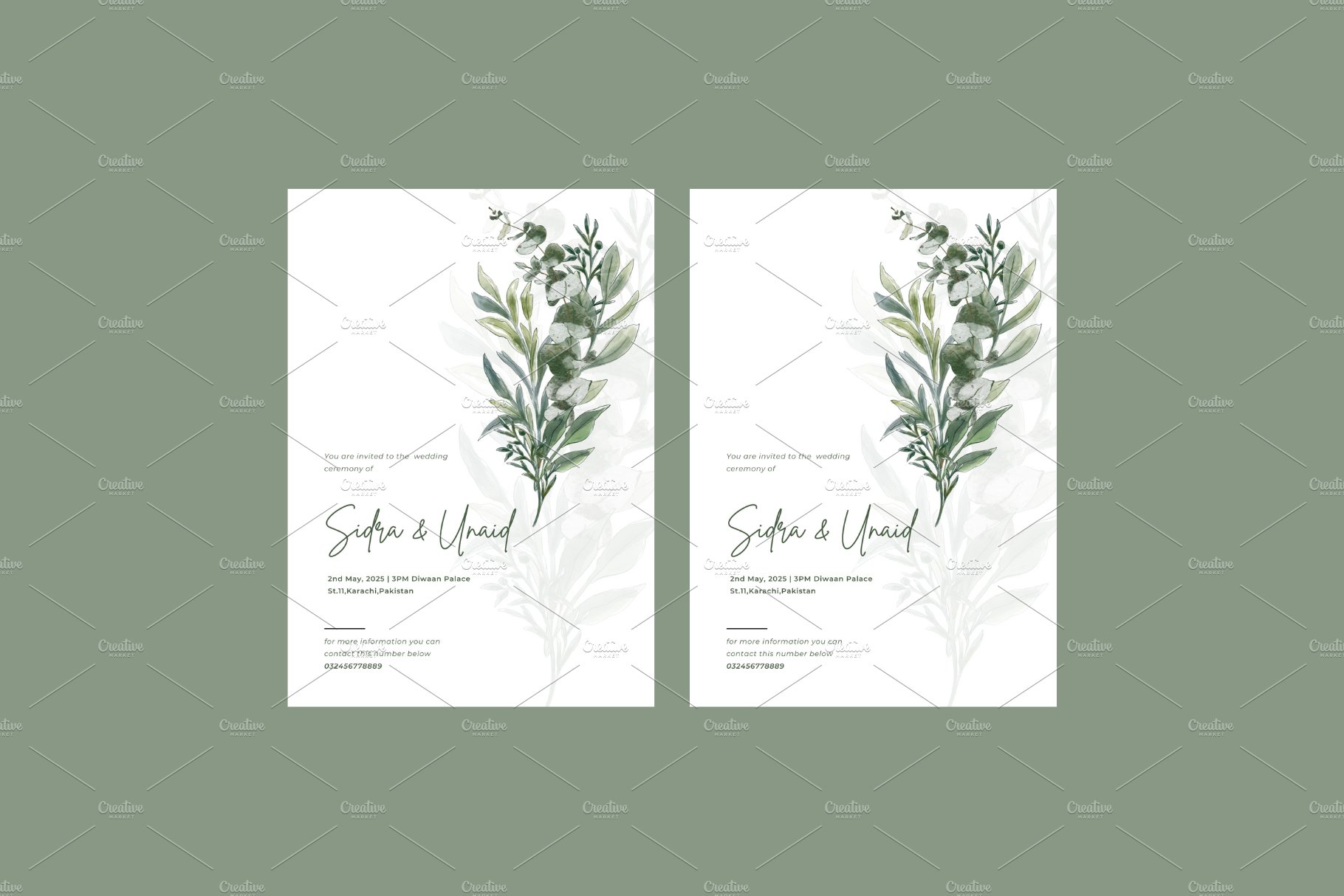 Elegant Wedding Invite cover image.