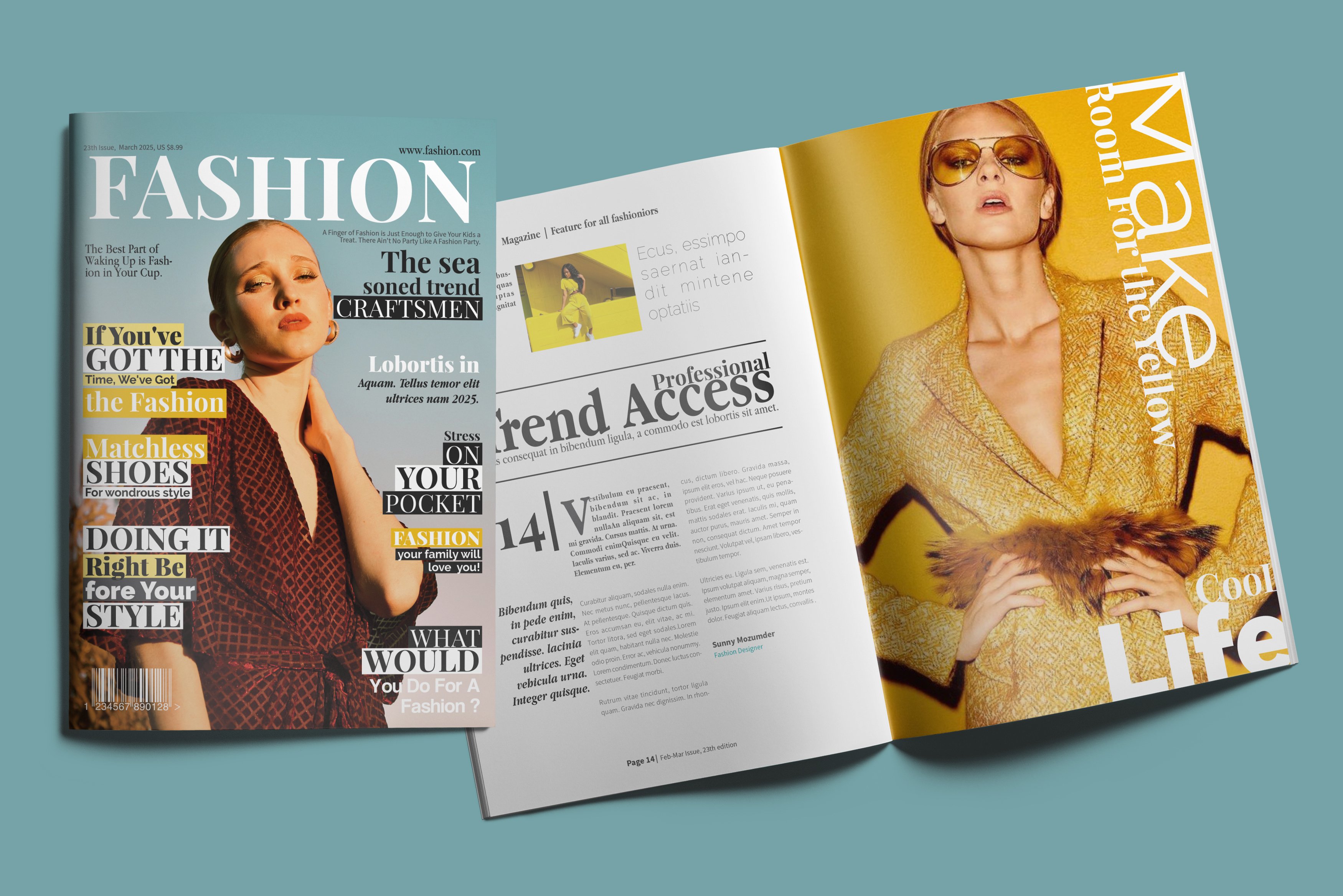 Fashion Magazine cover image.