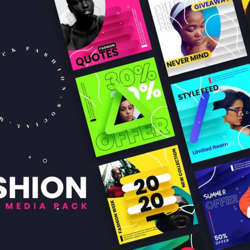 Fashion Social Media Post Template cover image.