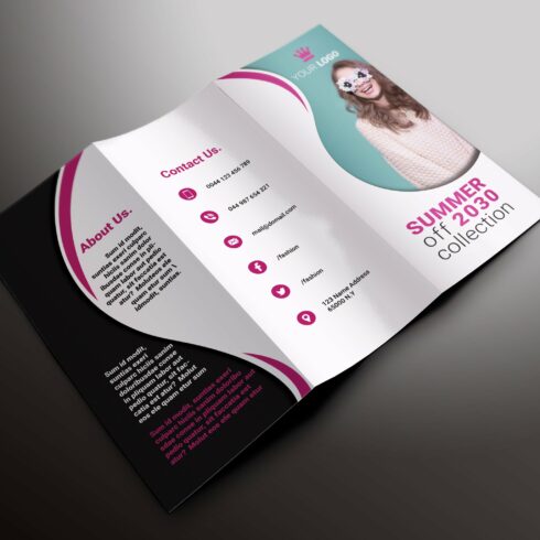 Fashion Tri-fold Brochures cover image.