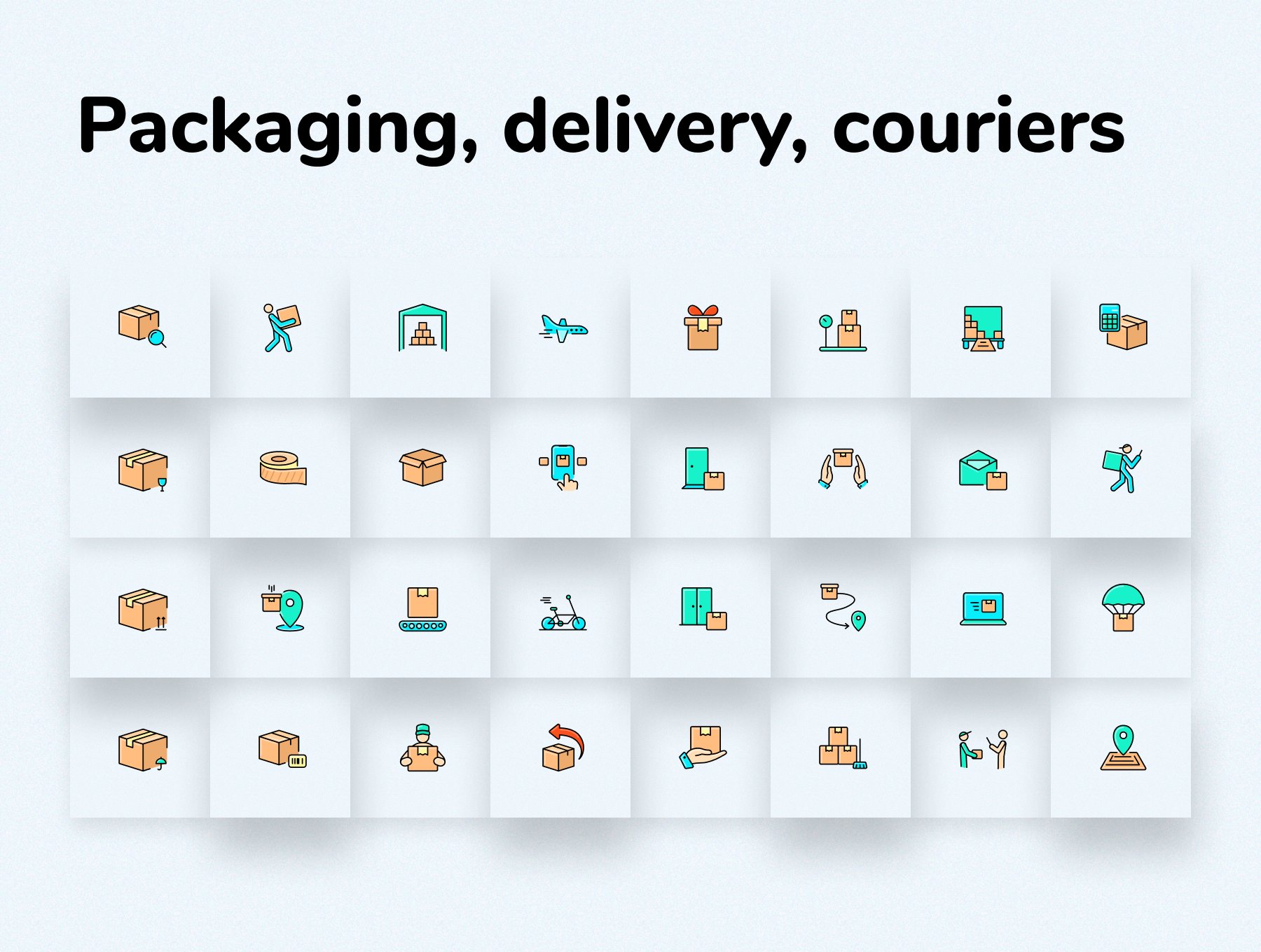 fast delivery icons pack 4 806