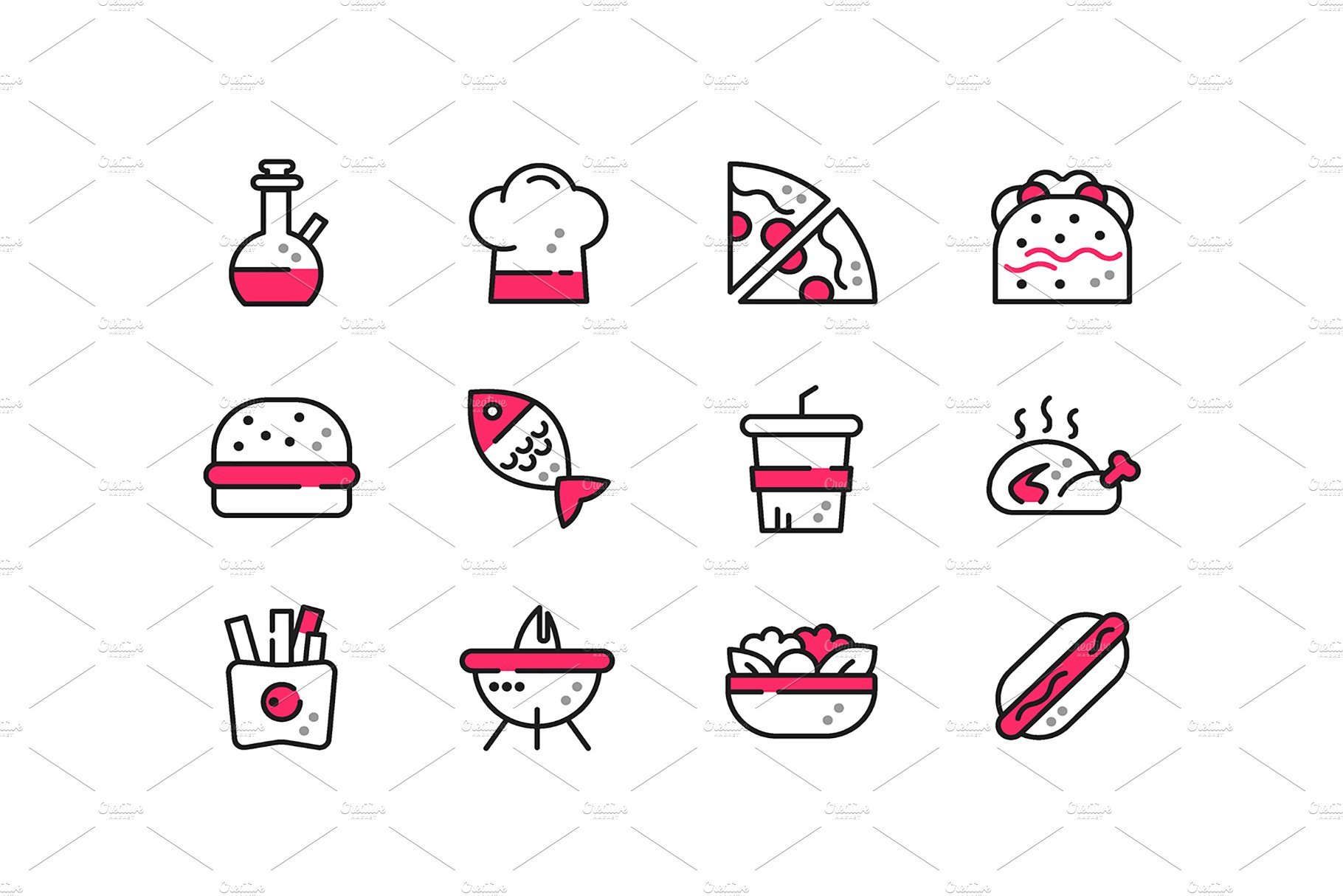 FastFood IconSet cover image.