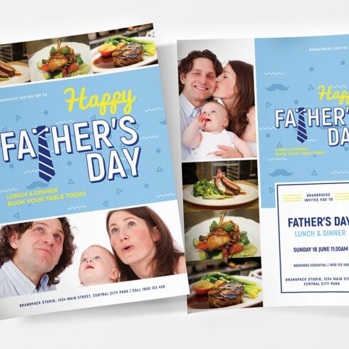 Fathers Day Poster / Flyer Templates cover image.