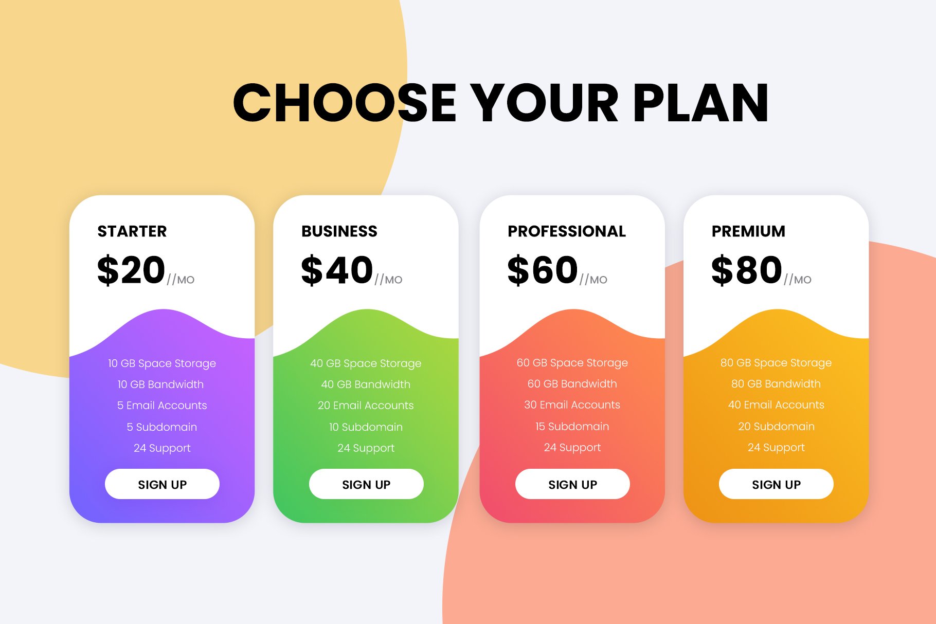 Pricing Tables cover image.