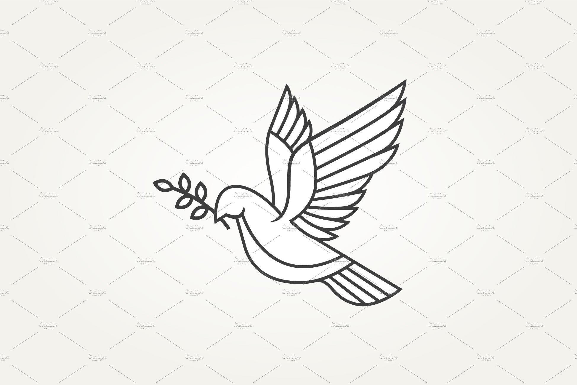 Flying pigeon logo. Hand Drawn calligraphy dove bird 3486239 Vector Art at  Vecteezy