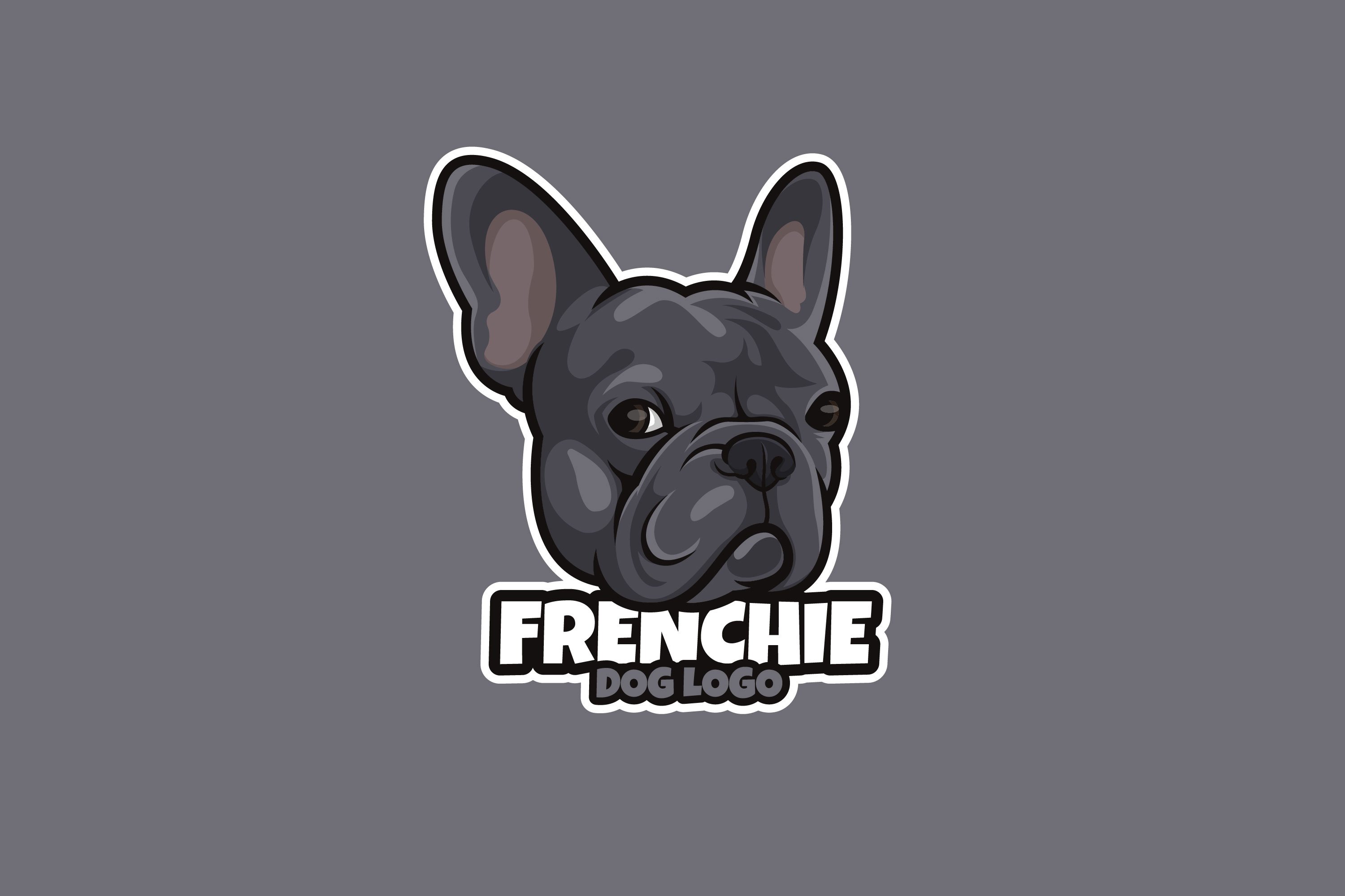 Frenchie Dog Cartoon Logo cover image.