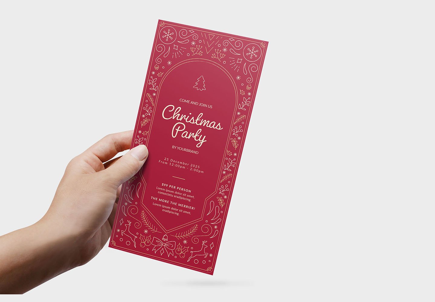 festive christmas menu templates photoshop illustrator dl hand 908