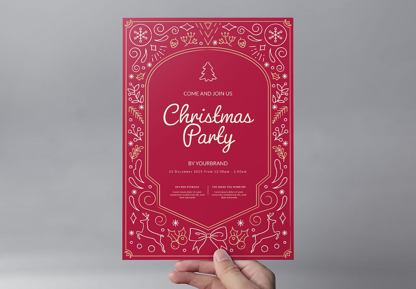 festive christmas menu templates photoshop illustrator flyer front 527