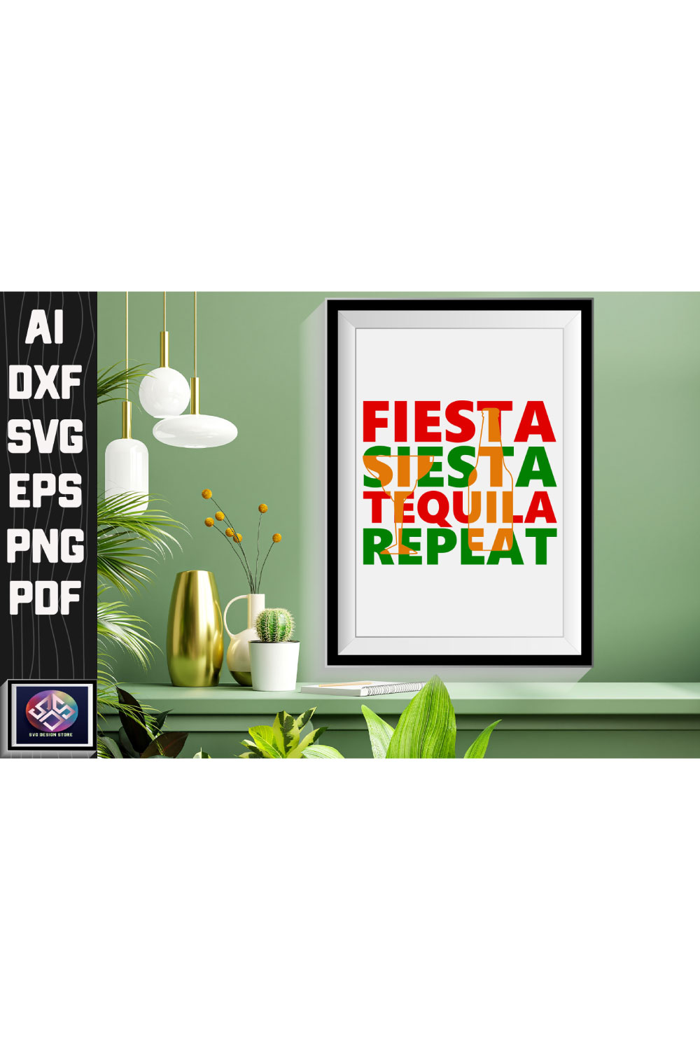 Fiesta Siesta Tequila Repeat pinterest preview image.