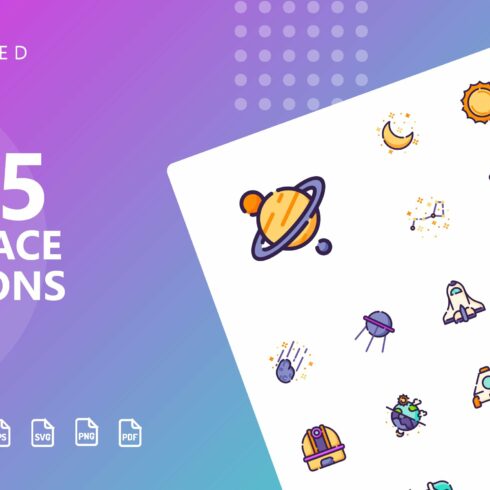 Space Filled Icons cover image.