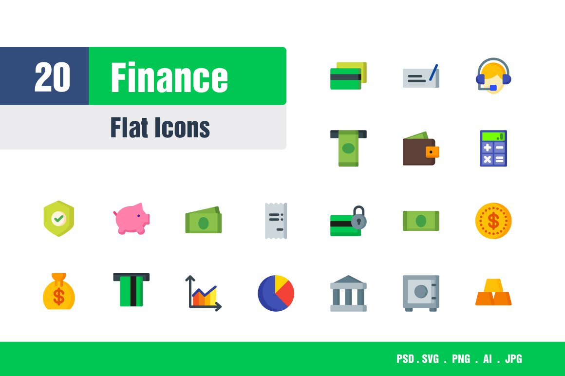 Finance Icons cover image.