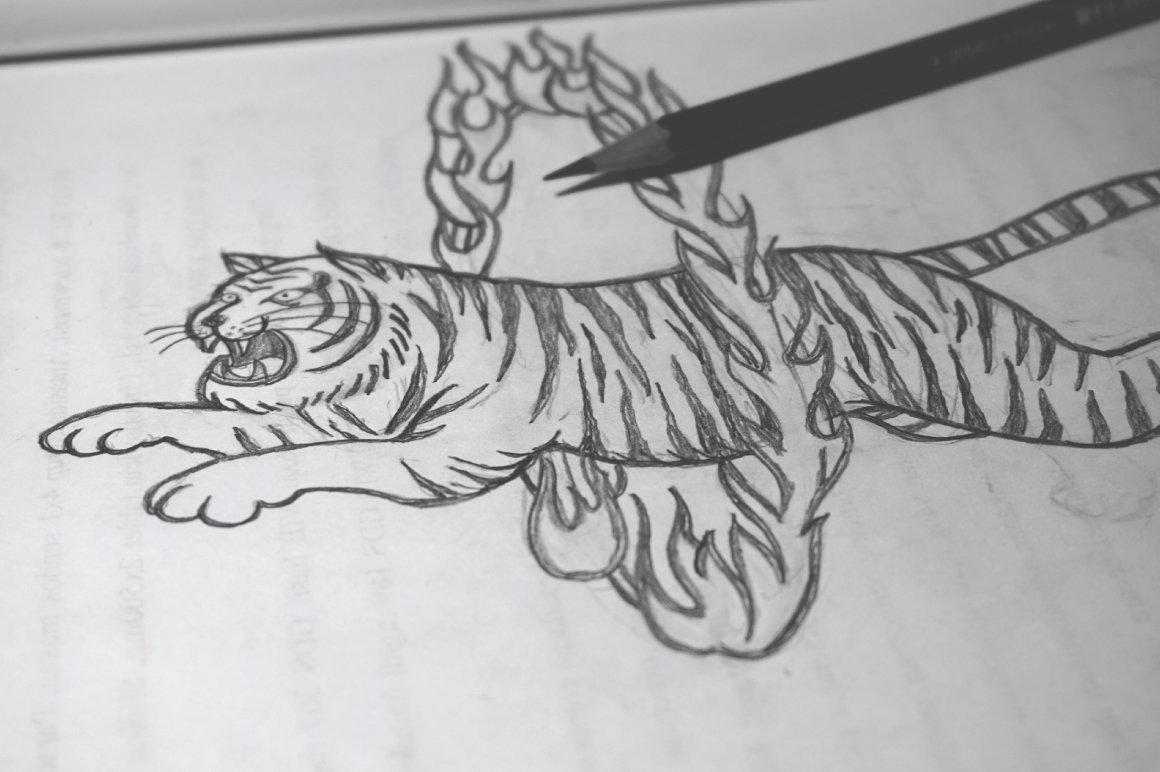 fire jump tiger logo template 07 612