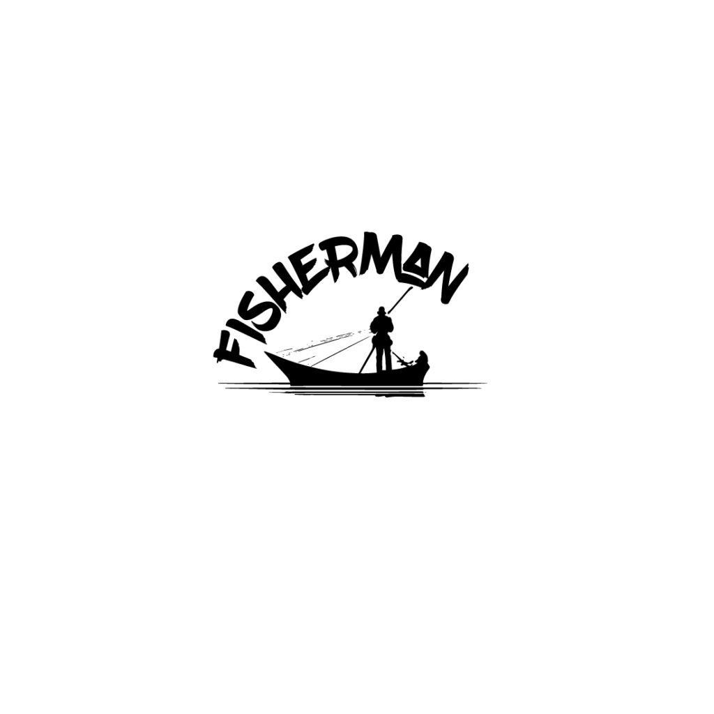 A Fisherman Logo for Fishing Charters and Food Fish Brands - MasterBundles