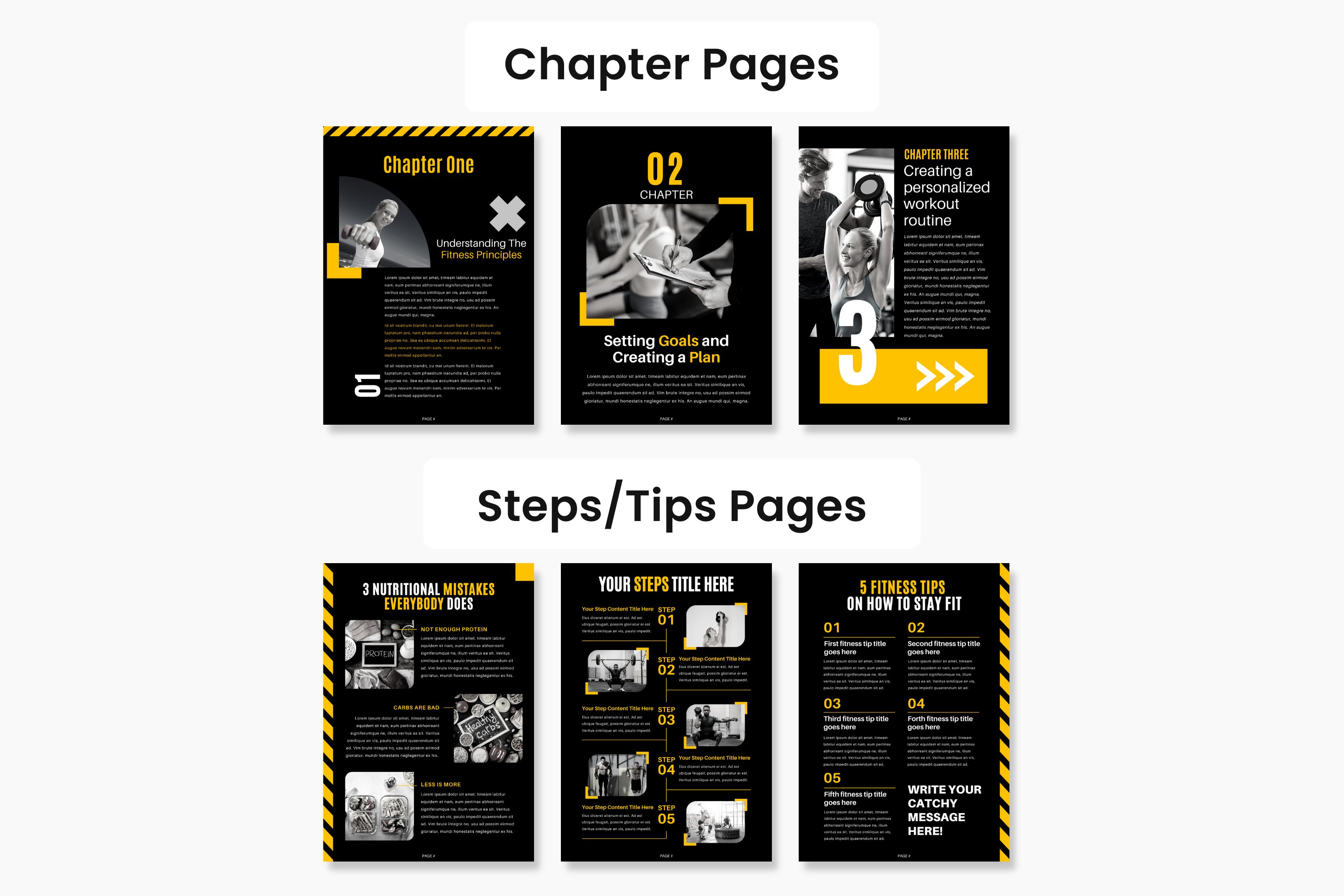 fitness coach workbook template mock up 28629 89