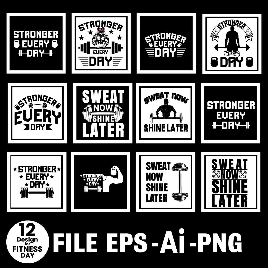 Black and white photo of a bunch of stickers.