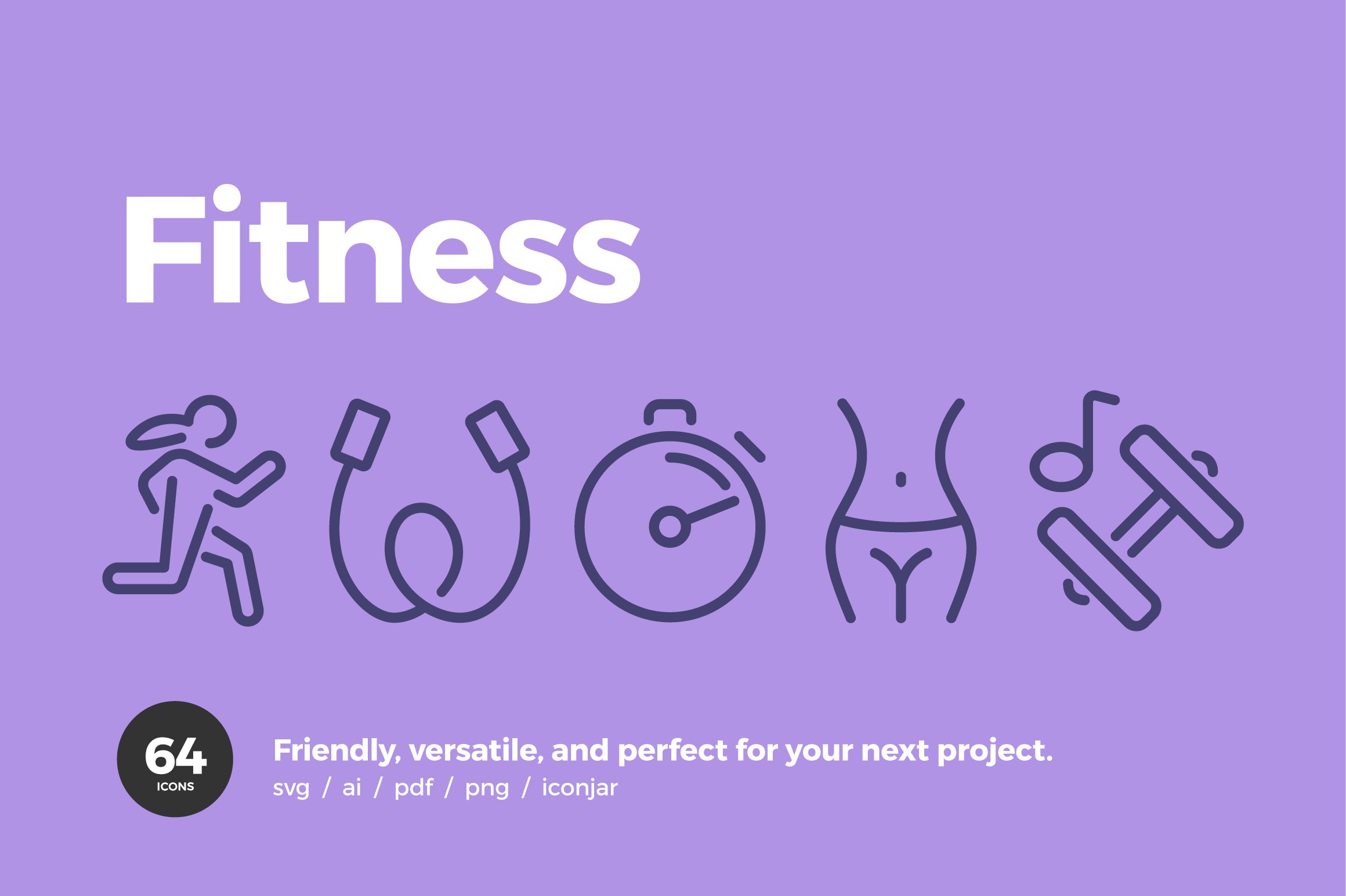 Fitness Icons — Pixi Line cover image.
