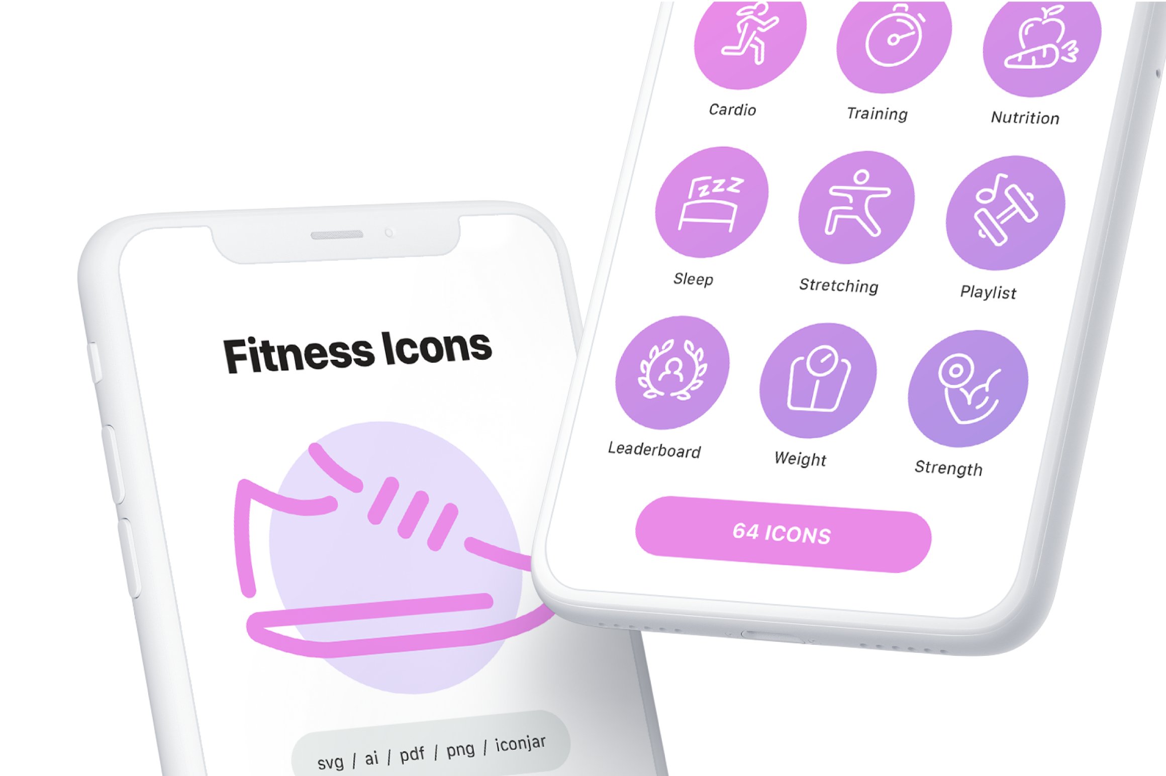 fitness icons vector line icon set 8 588
