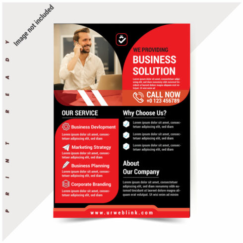 Corporate Flyer Template for your businessFlyer Design Business Flyer template cover image.