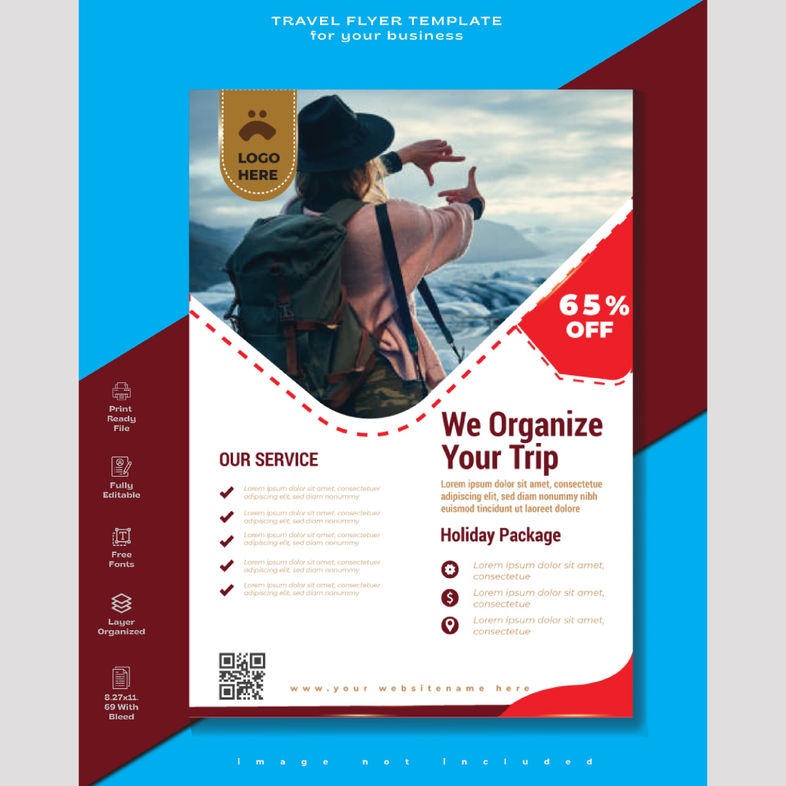 Travel flyer templatetravel tour flyer template for your business travel flyer design cover image.