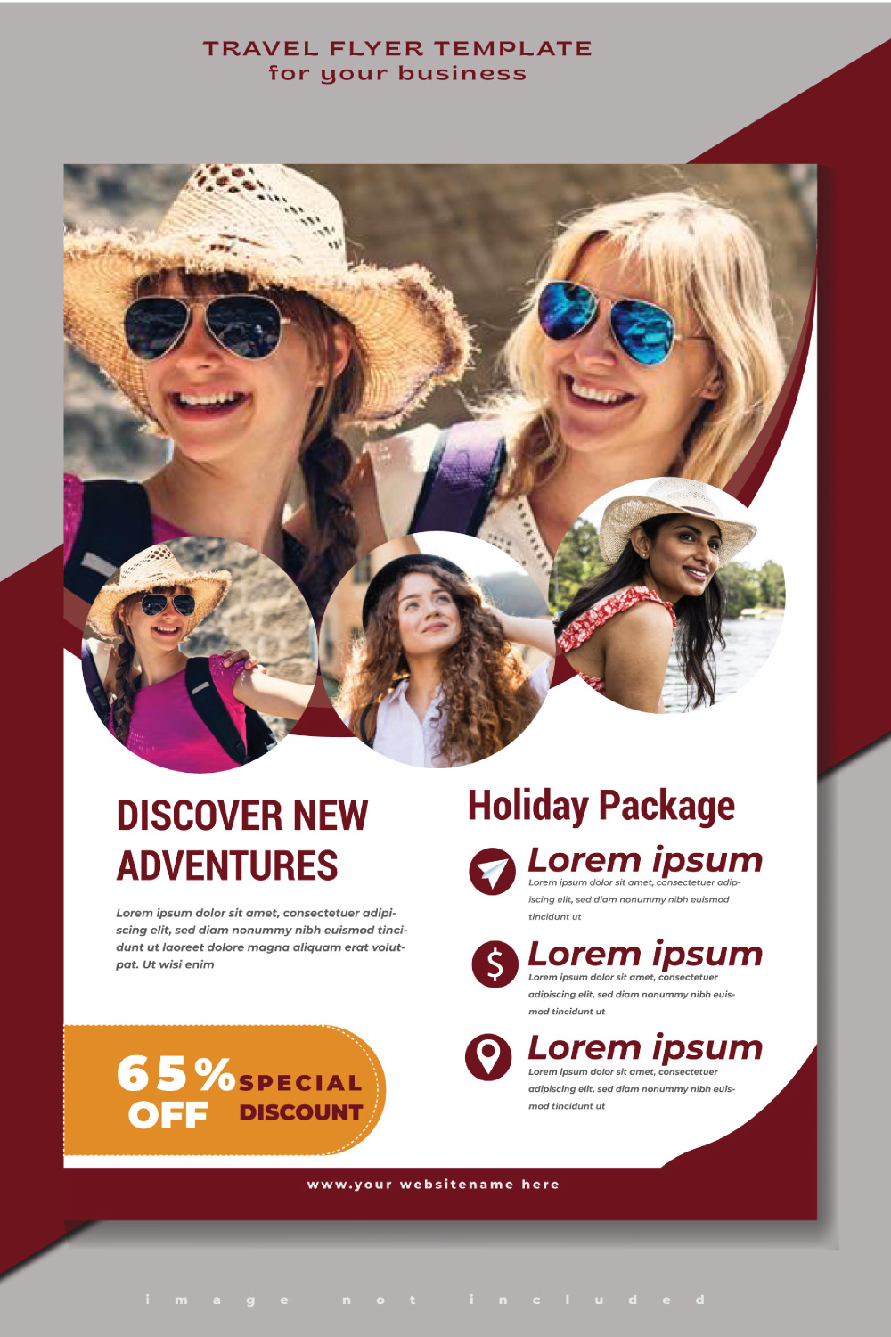 Travel flyer templatetravel tour flyer template for your business travel flyer design pinterest preview image.