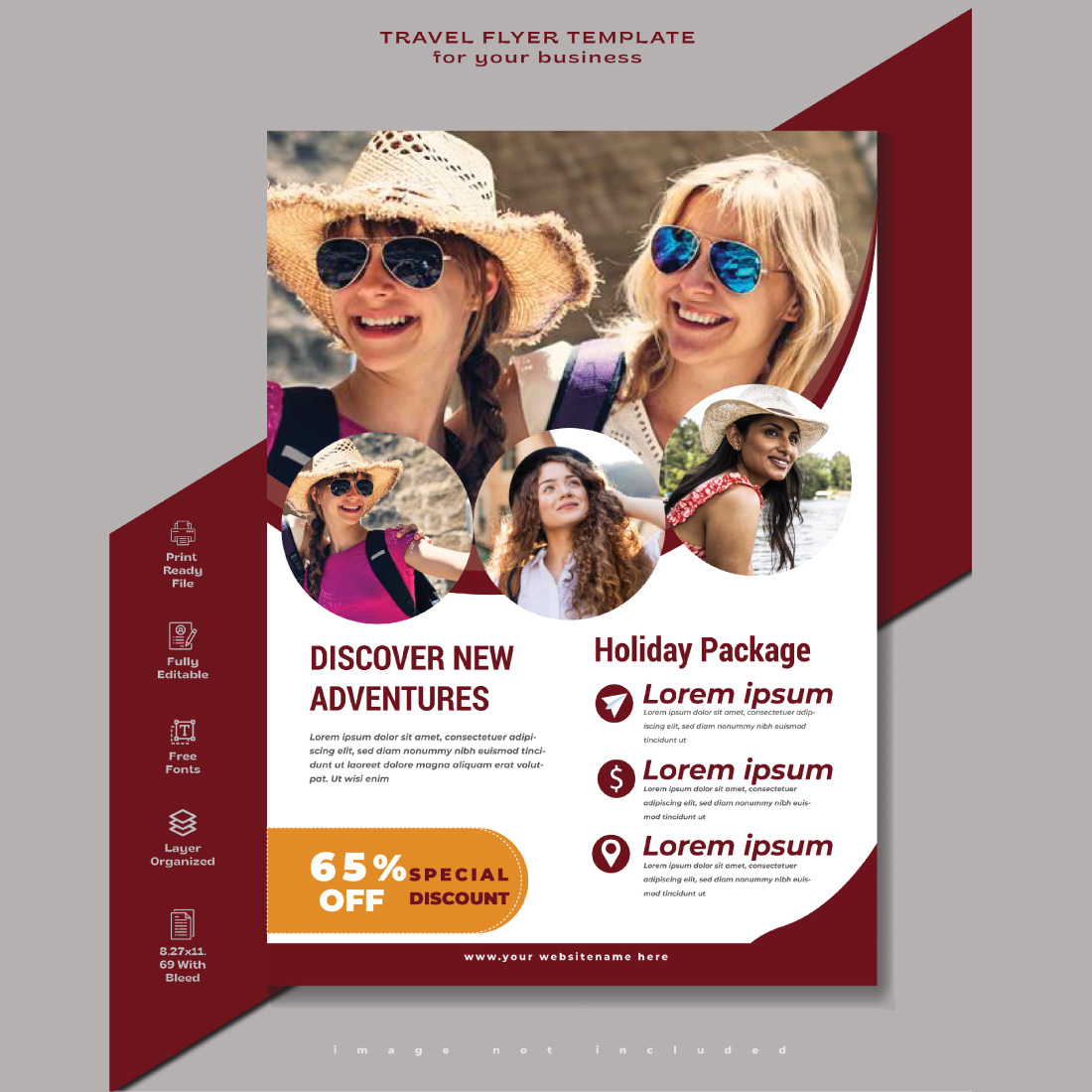 Travel flyer templatetravel tour flyer template for your business travel flyer design cover image.