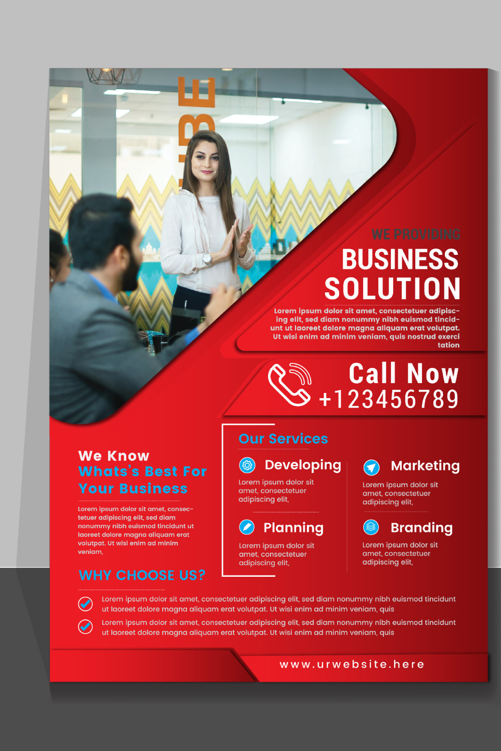 Corporate Flyer Template for your Business Corporate Flyer Design Template stock illustration pinterest preview image.