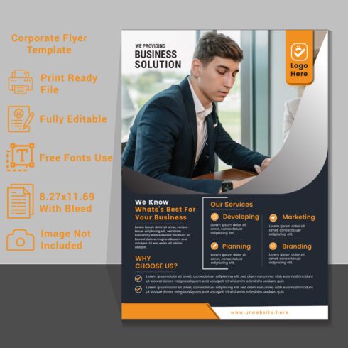 Professional business Flyer Template for your Business cover image.