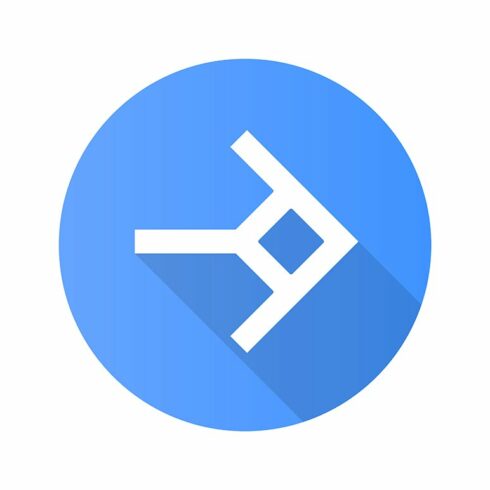 Shaped arrow flat design glyph icon cover image.