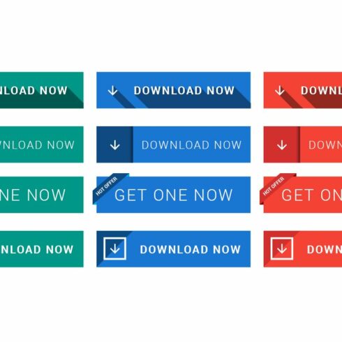 Flat Download Button-Material Design cover image.