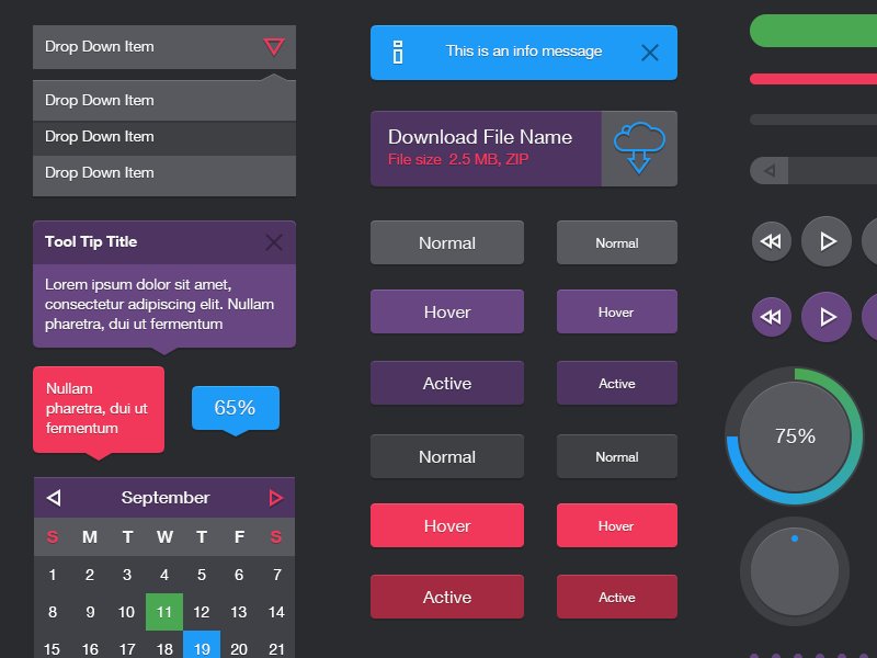 Flat UI Web Kit preview image.