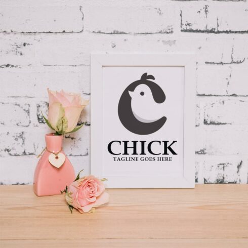 Letter C Chicken Logo Design vector icon symbol illustration Chicken minimalist Template cover image.