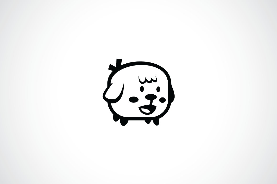 fluffy dog pet shop logo template 3 753